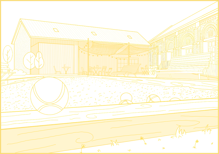 dessin arrière batiment